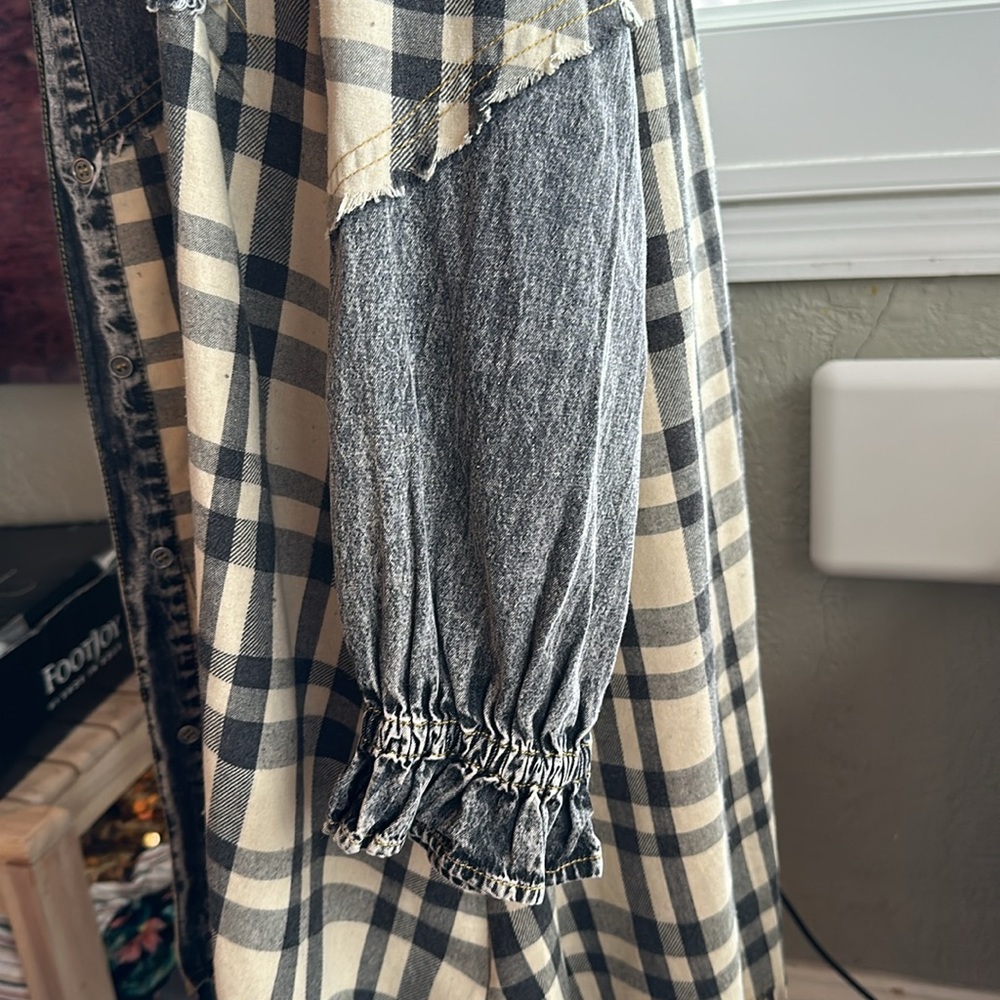 Promesa stone washed denim mini dress Size M - Picture 8 of 10